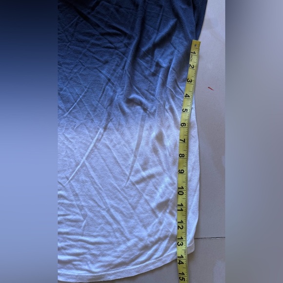 Black and White Muscle Tee with Textured Tank Top Style young fabulous & broke M - Picture 10 of 16